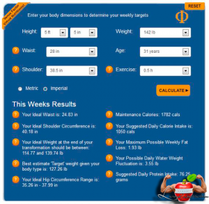 Venus Factor Virtual Nutritionist