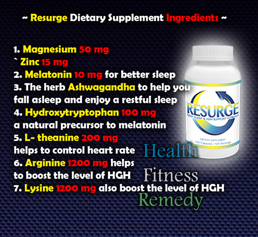 Resurge Dietary Supplements Ingredients