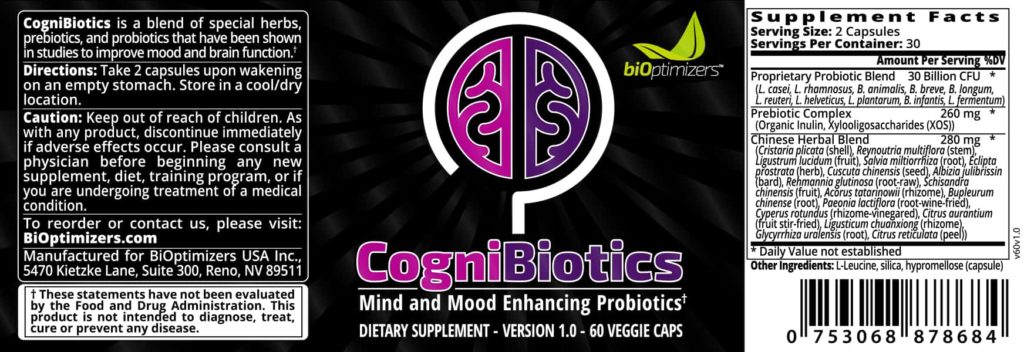 CogniBiotics Ingredients