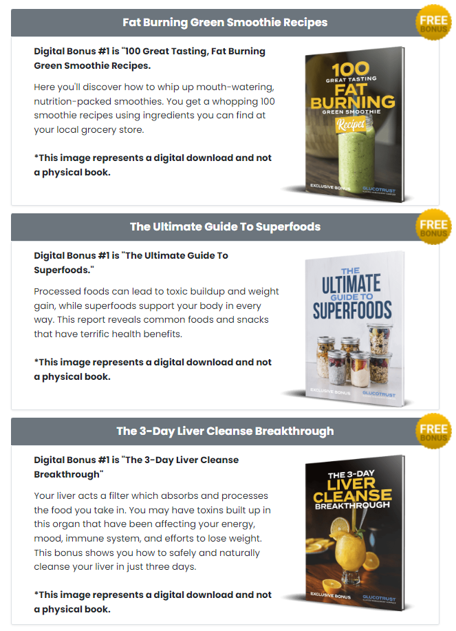 GlucoTrust Bonuses