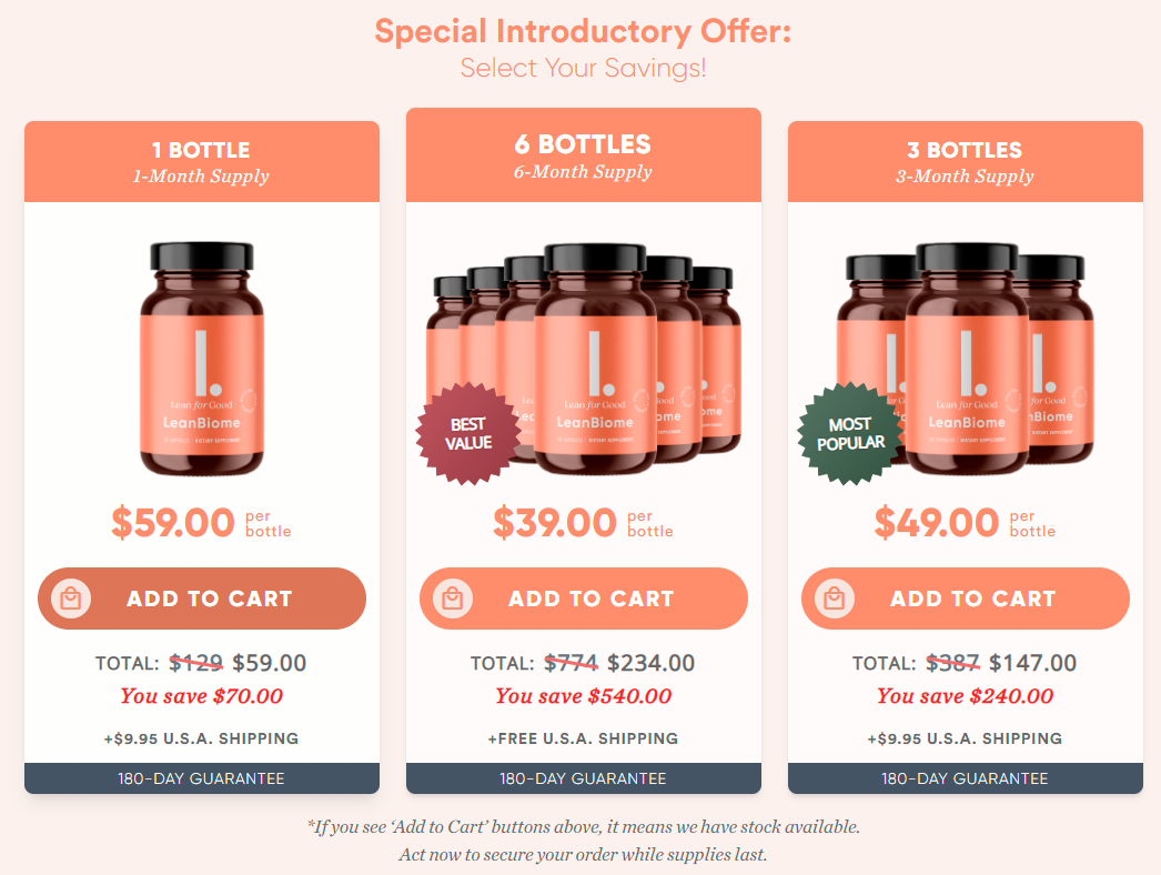 LeanBiome Price