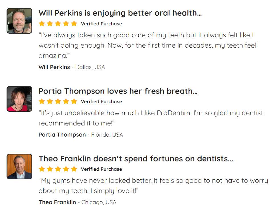 ProDentim Customer Reviews